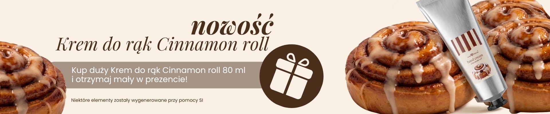 Nowość Krem do rąk Cinnamon roll