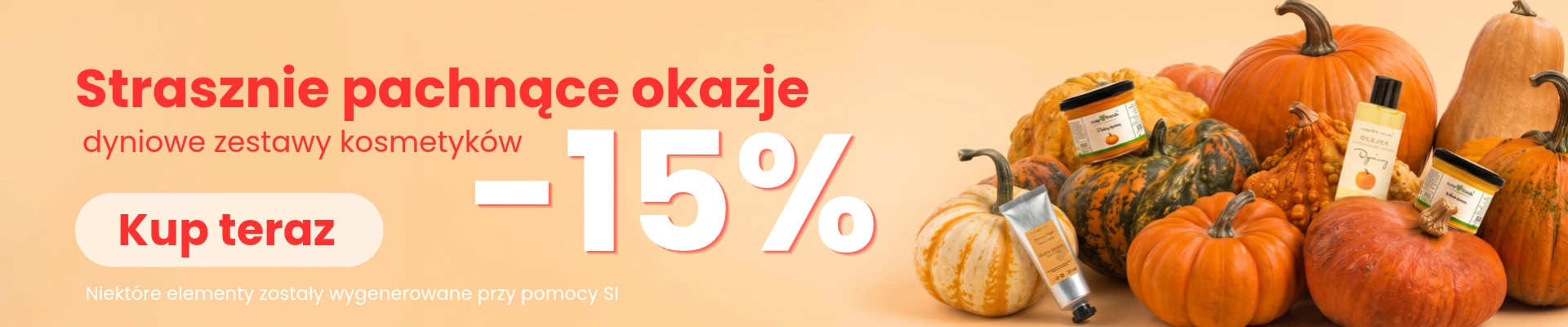Zestawy kosmetyków Dyniowych 15% taniej!