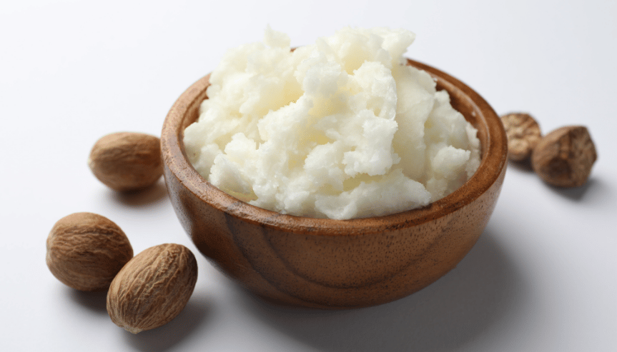 masło shea w misce